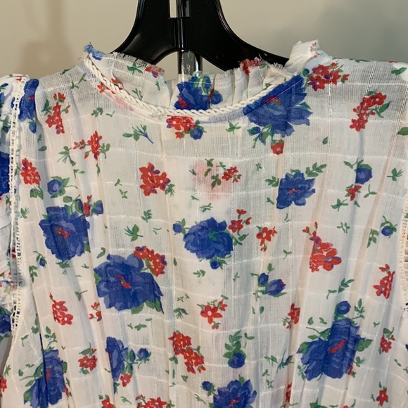 Loveshackfancy Arlo Mini Dress in Blue Notte Size: 8 - Picture 8 of 14